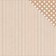 KAISERCRAFT - Carta 12"x12" - Kraft Stripe - P1835