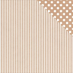 KAISERCRAFT - Carta 12"x12" - Kraft Stripe - P1835