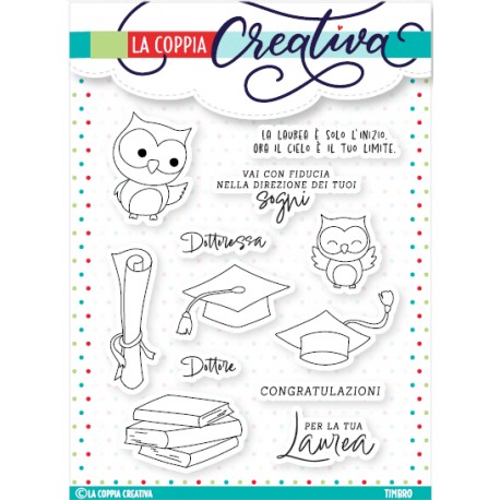 LA COPPIA CREATIVA - Timbri Clear - LAUREA- TI-506