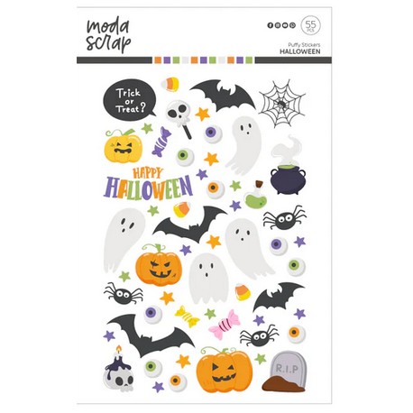 MODASCRAP - PUFFY STICKERS - HALLOWEEN - MSPS-008