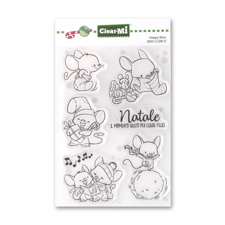 IMPRONTE D'AUTORE - Timbro - HAPPY MICE - 2605-CLEM-D