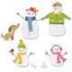 SIZZIX - Fustella Thinlits - FAMIGLIA DI NEVE - 665959