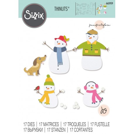 SIZZIX - Fustella Thinlits - FAMIGLIA DI NEVE - 665959