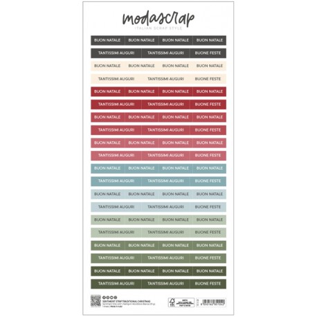 MODASCRAP - SENTIMENT STRIPS - TRADITIONAL CHRISTMAS - SS028