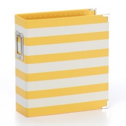 SIMPLE STORIES - Snap Binder 6x8" - YELLOW STRIPE - 3997