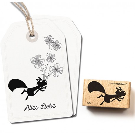 Cats on appletrees - Timbro Legno - ELLA LO SCOIATTOLO  - 2638