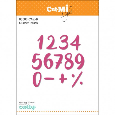 Impronte d'Autore - Fustella - NUMERI BRUSH - 88582-CML-B