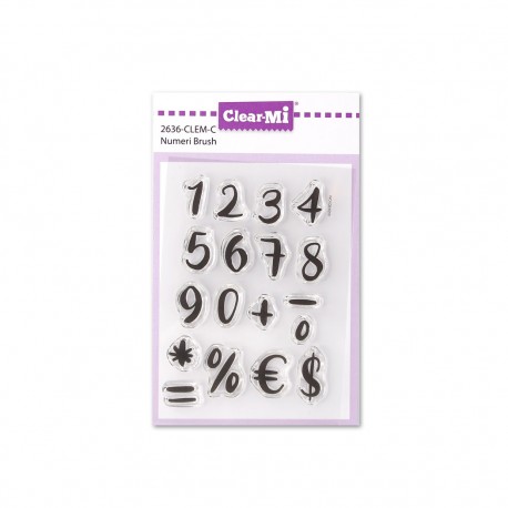 Impronte d'Autore - Timbro - NUMERI BRUSH - 2636-CLEM-C