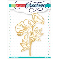 La Coppia Creativa - Piastra Hot foil - DUE PAPAVERI - F-550
