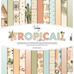 TOMMY- PAPER PACK  – Tropical vibes 12 fogli bifacciali da 250g + 2 fogli speciali da 300g