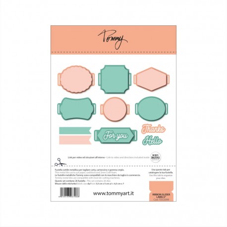 TOMMY - Fustella - Ribbon Slider Labels® - TDC0099