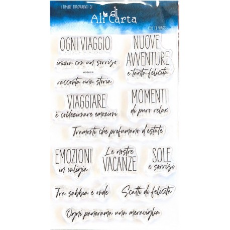 ALI DI CARTA - Timbri Clear - VIAGGI - ALI13