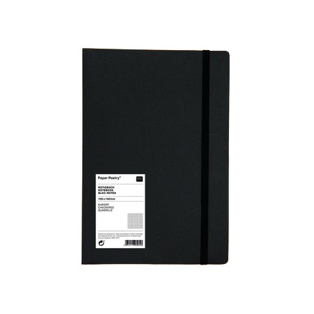 Blocco note Paper poetry nero 105 x 140 mm