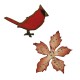 Fustella Sizzix M&S Mini Cardinal & Poinsettia