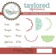 Timbri Cling Taylored Expressions - keeping tabs stamp
