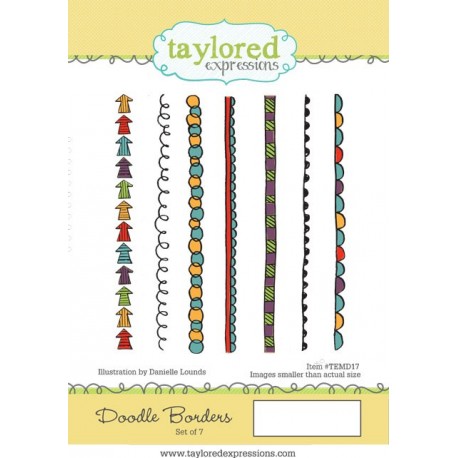 Timbri Cling Taylored Expressions - doodle borders