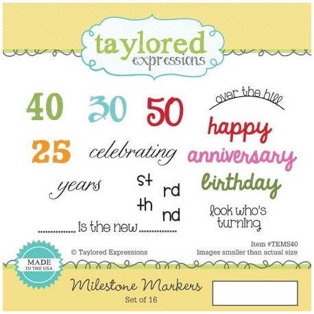 Timbri Cling Taylored Expressions - milestone markers