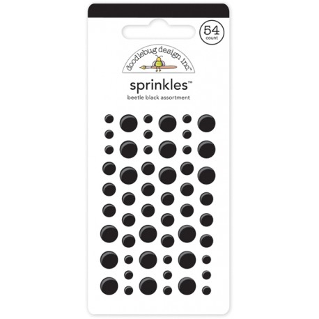 Sprinkles Enamel Dots Doodlebug Design - Beetle black