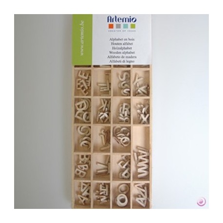 Alfabeto in legno Artemio 1,3cm