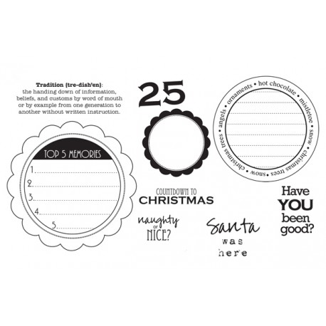 Timbro cling Unity Stamp - Countdown to Christmas