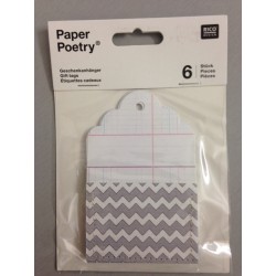 Kit Tags Paper Poetry Rico Design - Gift Tags With Bag Ornament