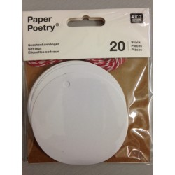Kit Tags Paper Poetry Rico Design - Circle White