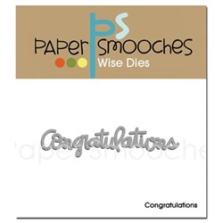 Fustella Paper Smooches - Congratulations