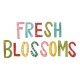 Fustella Sizzix Fresh Blossoms Alphabet
