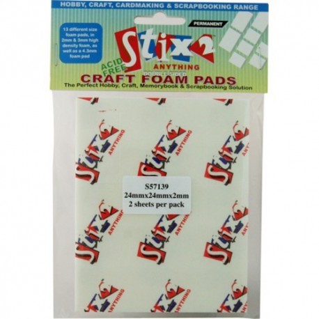 Craft foam pads 24x24x2 mm - Stix2