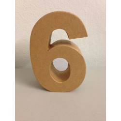 Numero in Cartone Glorex - 6