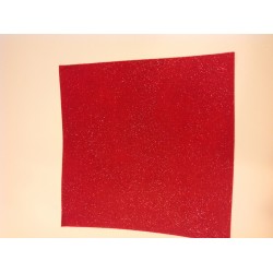 Foglio di feltro artemio - Rosso Glitter