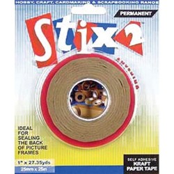 Self adhesive kraft paper tape 25mm - Stix2