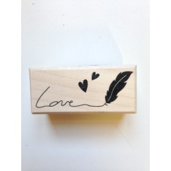Timbro in legno Artemio - Love