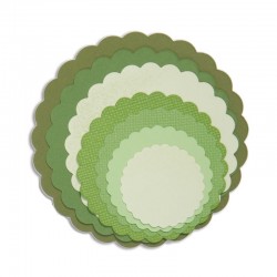 Fustella Sizzix Framelits - Circles, Scallop
