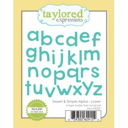 Fustella Taylored Expressions - Sweet & Simple Alpha - Lower