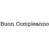 Timbro legno Impronte D'Autore - Buon Compleanno