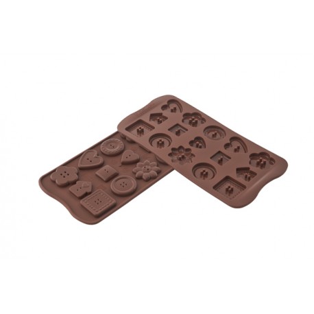Stampo SilikoMart - Choco Buttons