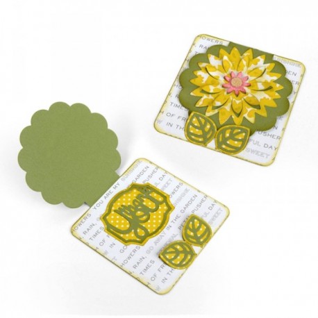 Fustella Sizzix Thinlits - Card, Fall Flowers