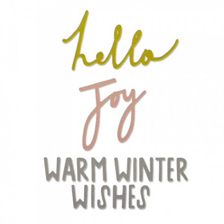 Fustella Sizzix Thinlits - Winter Wishes