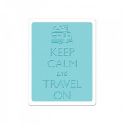Fustella Sizzix TI A2 - Keep Calm and Travel On