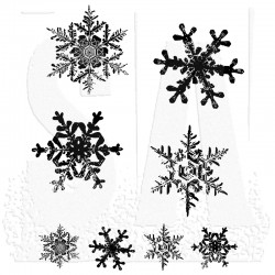 Timbro Cling Tim Holtz - Grunge Flakes